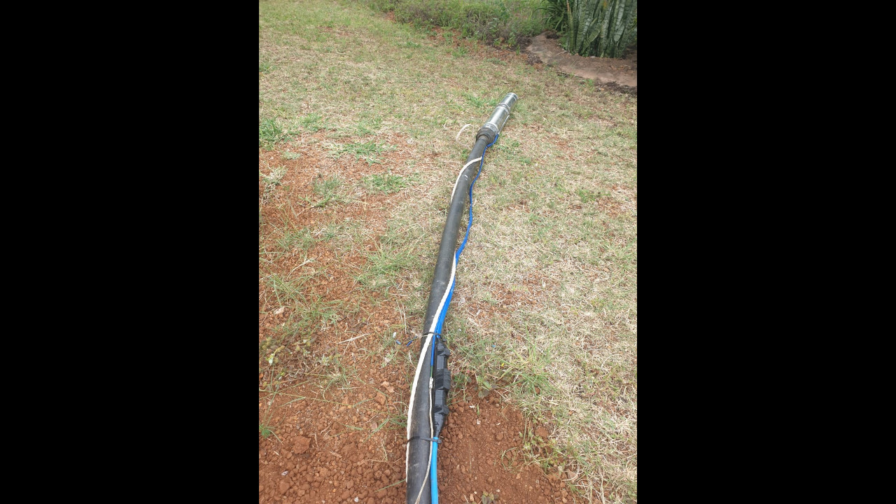 Borehole pump motor replacement.